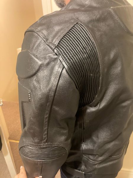 Motorcycle leather clearance jacket sale