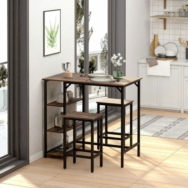 Breakfast table and on sale stools set