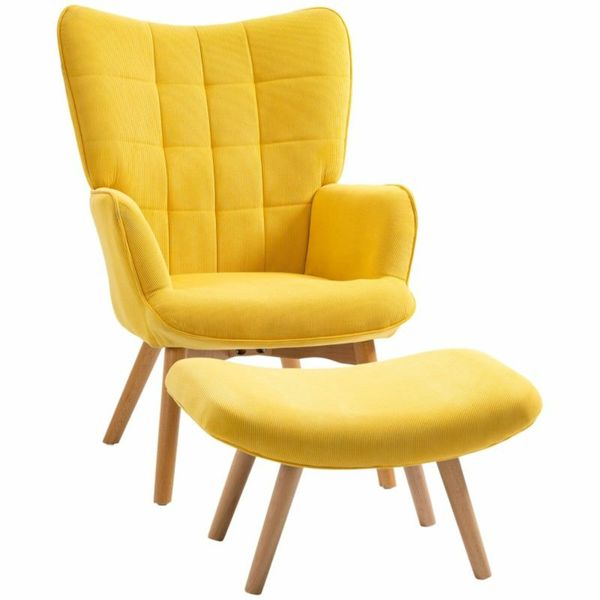 Yellow accent chairs online for sale