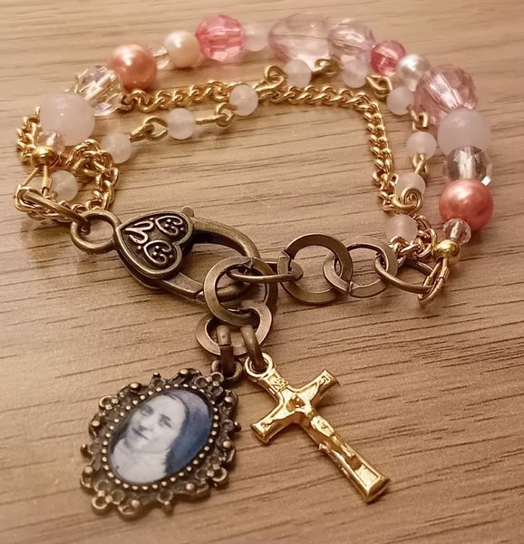 St therese sales rosary bracelet