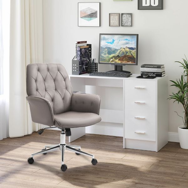 Reclining desk deals chair no wheels