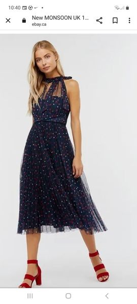 Monsoon polka dot outlet dress