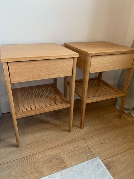 Oak bedside tables for shop sale