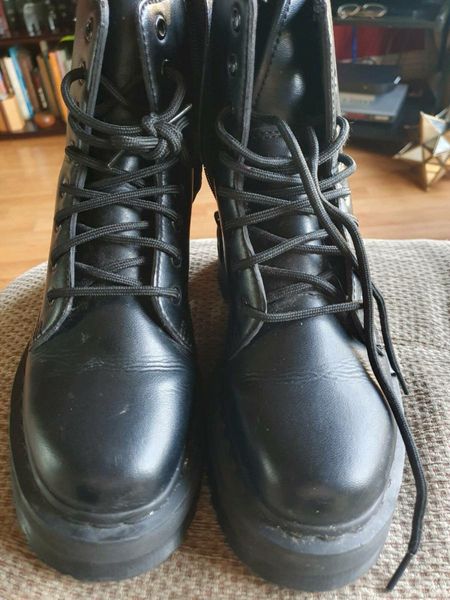 mens platform boots size 12