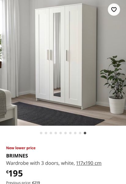 Brimnes ikea deals wardrobe 3 door