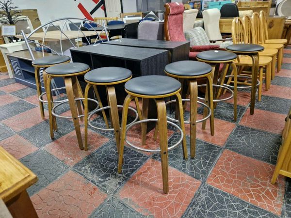 Second hand cheap oak bar stools