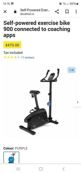 Self powered exercise bike like brand new. for sale in Co. Meath for