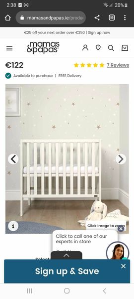 Mamas papas 2024 petite cot