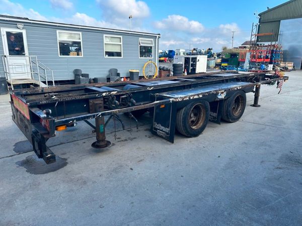 BOUGHTON TWIN AXLE HOOK DRAG TRAILER....117KY 295617375