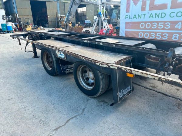 BOUGHTON TWIN AXLE HOOK DRAG TRAILER....117KY 295617383