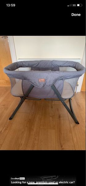 Kangu Crib and mattress for sale in Co. Galway for 70 on DoneDeal