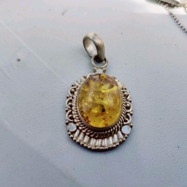 Large amber pendant hot sale for sale