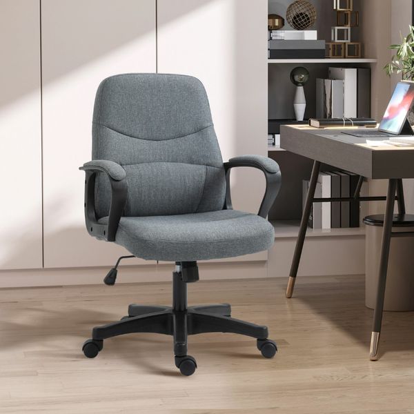 Grey desk on sale chair cheap