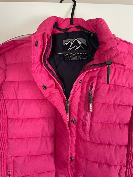 Bright pink hot sale superdry jacket