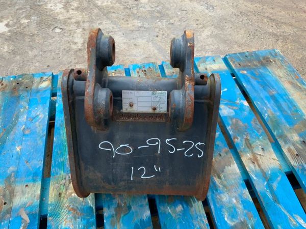 12" MINI DIGGER BUCKET......25mm PINS.....12TB. 290623253