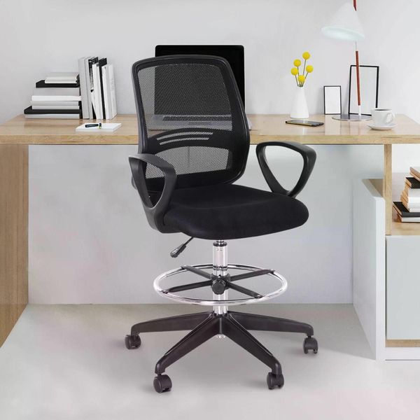 Drafting chair tall office shop chair