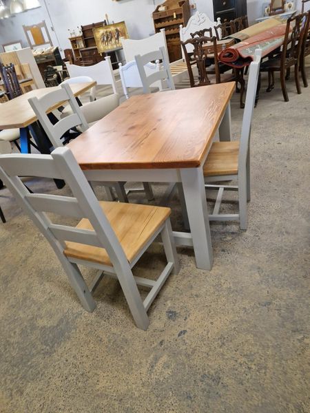 Grey on sale farmhouse chairs