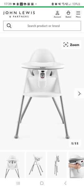 Baby bjorn store high chair sale