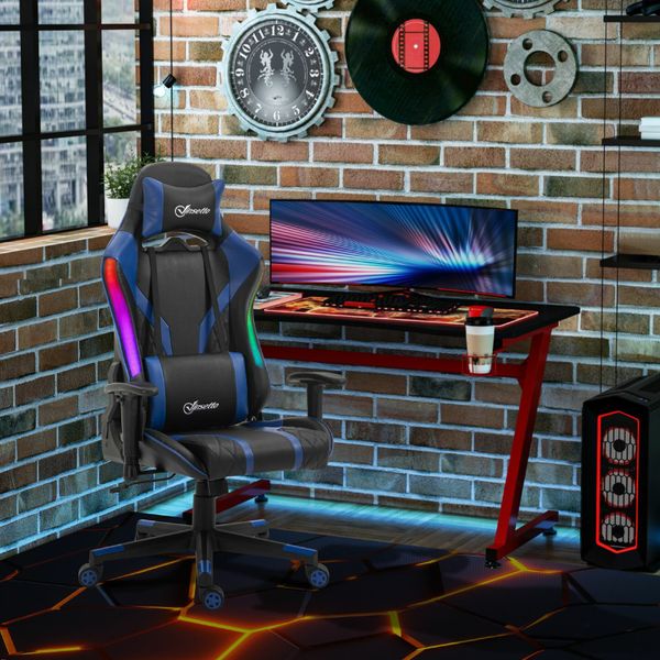 Led light discount up gaming chair