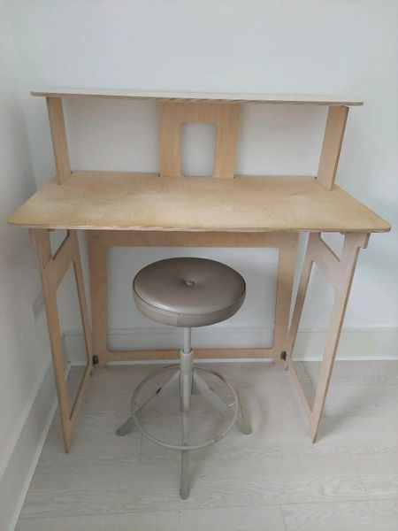 Stand up Desk and adjustable stool for sale in Co. Dublin for 80