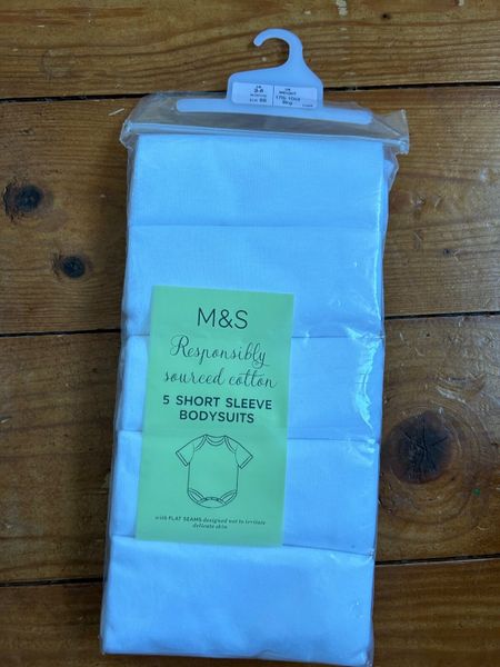 M and s hot sale baby vests