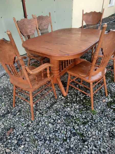 Vintage kitchen table online and chairs for sale