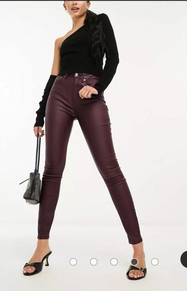 Vila coated hot sale jeans