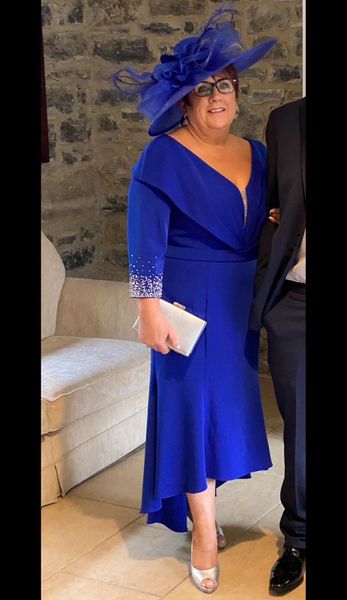 Mother of the bride shop dresses in royal blue