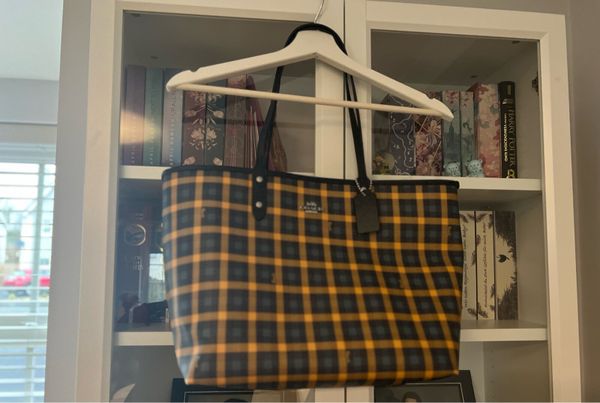 Coach sales gingham tote