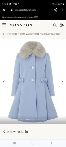 Monsoon girls coat sale sale