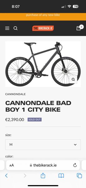 Cannondale bad boy 1 for clearance sale