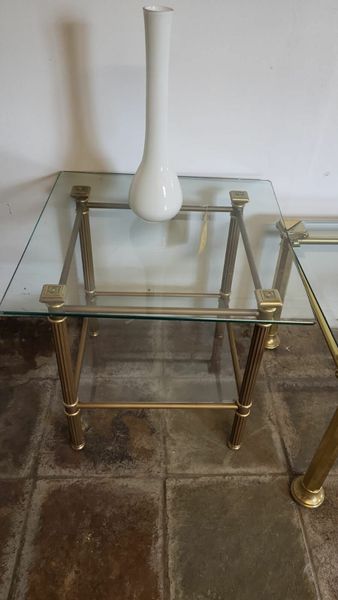 Glass top store occasional tables