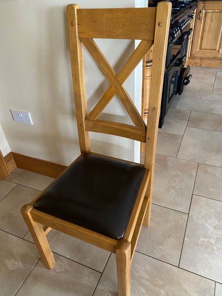 Used oak dining chairs best sale for sale