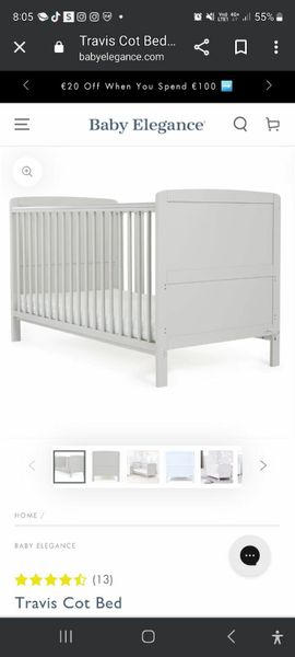 Travis cot clearance bed argos