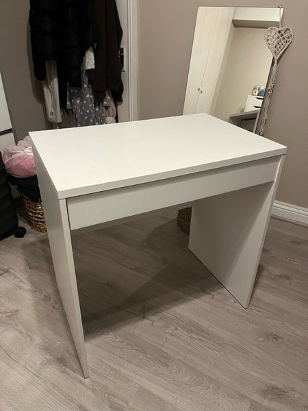 White ikea store desk for sale