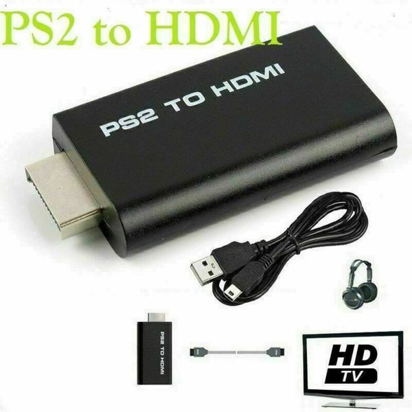 for Playstation 2 PS2 To HDMI-Compatible Adaptor Cable HD RCA AV Audio Video