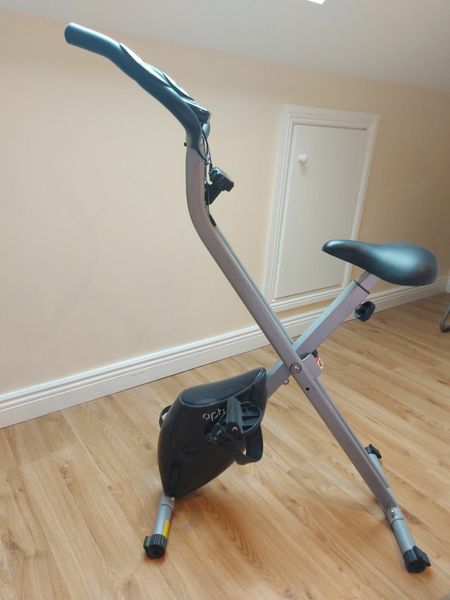 Opti fold up online exercise bike