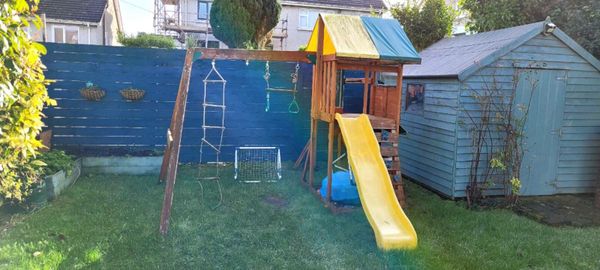 Big backyard hazelwood wooden sales playset