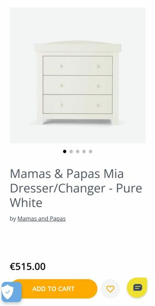 Mamas and papas mia clearance changing unit