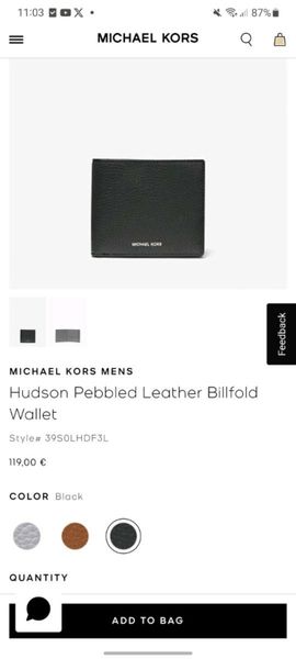 Michael kors outlet wallet mens sale