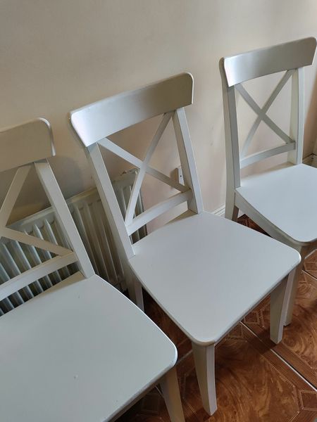 White kitchen discount chairs for sale