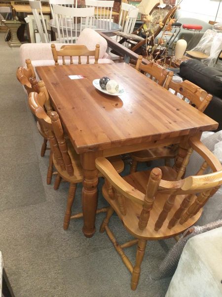 Pine table and chairs best sale for sale