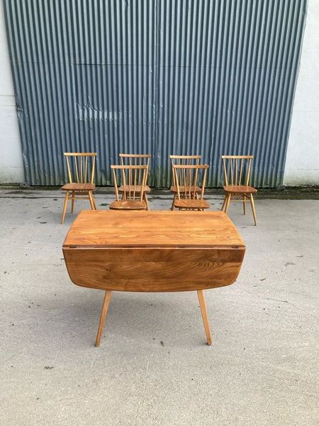 Ercol table and chairs hot sale