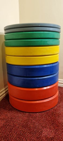 150 kg Bumper Weight Plates Set for sale in Co. Galway for 500 on