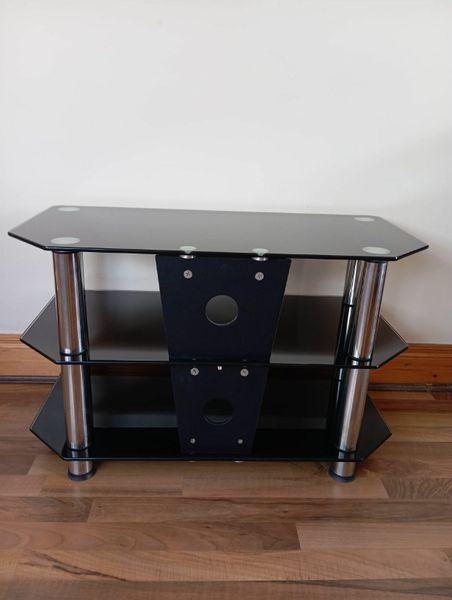 Black glass tv stand deals for 50 inch tv