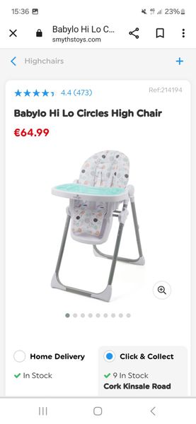 Babylo high chair online smyths