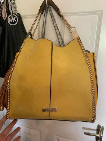 River island mustard discount bag