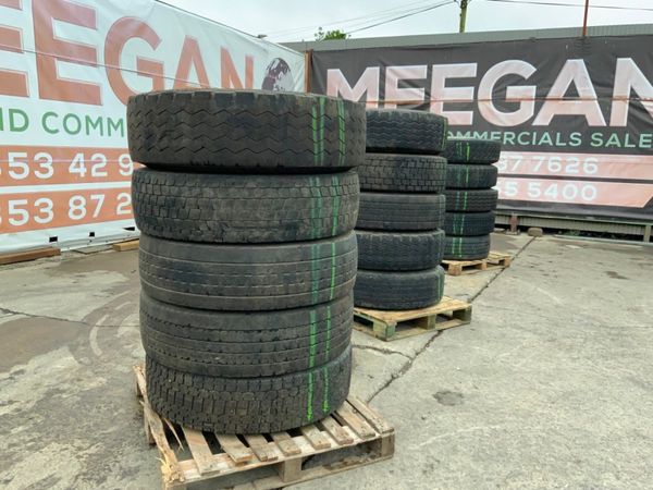 PART WORN / USED TRUCK TYRES.........22.5. 305323244