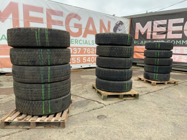 PART WORN / USED TRUCK TYRES.........22.5. 305323245