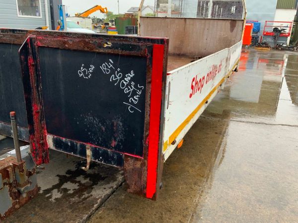 18ft DROP SIDE BODY...REAR HIAB CRADLE. 305758227